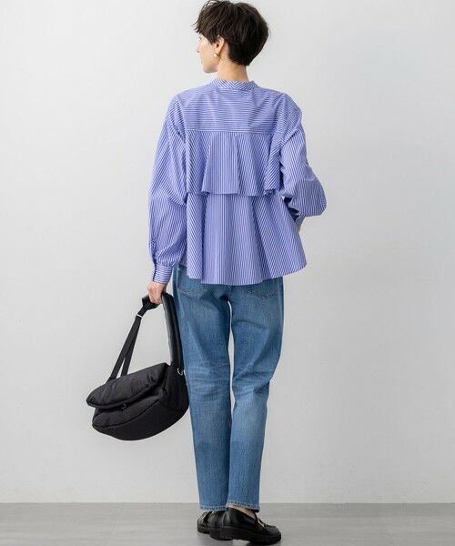 L size ONWARD(大きいサイズ) / エルサイズオンワード シャツ・ブラウス | 【洗える】CANCLINI ティアードフリル ブラウス | 詳細5