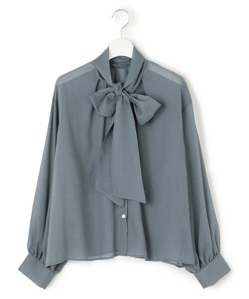 L size ONWARD(大きいサイズ) / エルサイズオンワード シャツ・ブラウス | 【見上愛さん着用/洗える】シアービエラ ボウタイ ブラウス | 詳細23