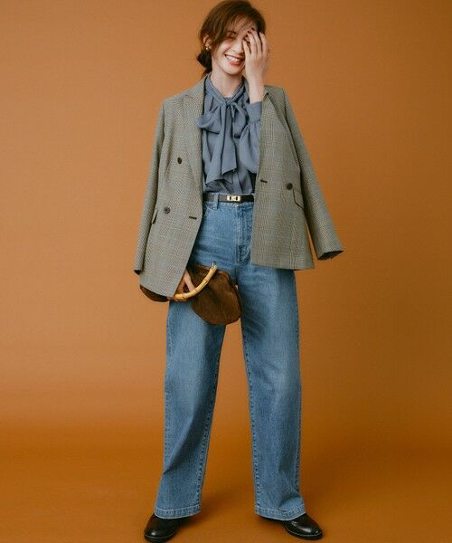 L size ONWARD(大きいサイズ) / エルサイズオンワード シャツ・ブラウス | 【見上愛さん着用/洗える】シアービエラ ボウタイ ブラウス | 詳細17