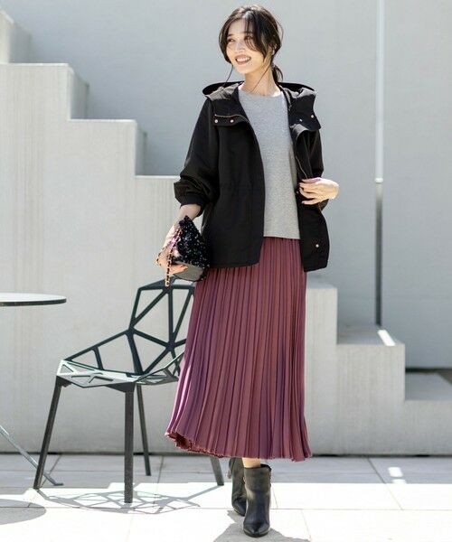 L size ONWARD(大きいサイズ) / エルサイズオンワード ブルゾン | 【撥水・洗える】フーディショート ブルゾン | 詳細5