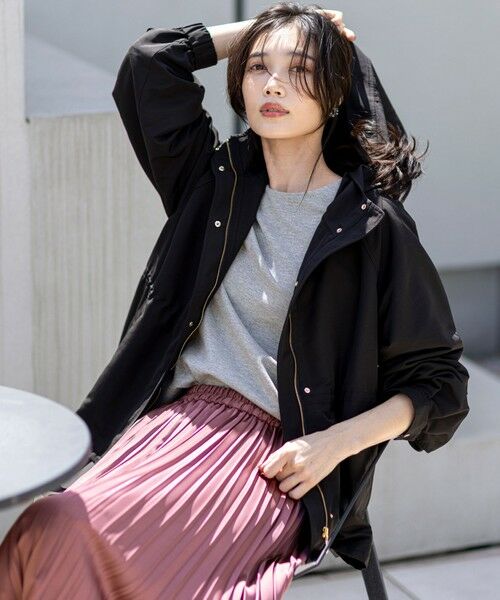 L size ONWARD(大きいサイズ) / エルサイズオンワード ブルゾン | 【撥水・洗える】フーディショート ブルゾン | 詳細6