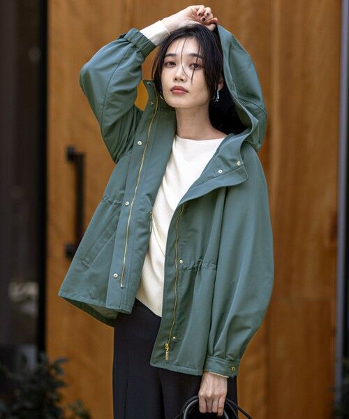 L size ONWARD(大きいサイズ) / エルサイズオンワード ブルゾン | 【撥水・洗える】フーディショート ブルゾン | 詳細22