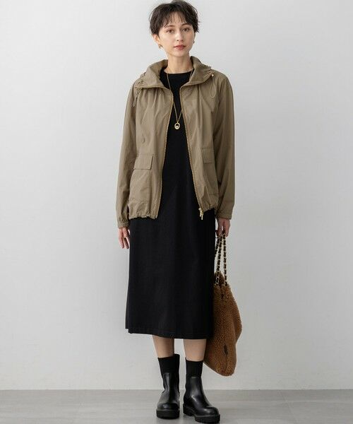 L size ONWARD(大きいサイズ) / エルサイズオンワード ブルゾン | 【撥水加工】ソフトメモリータフタ スタンドネック ブルゾン | 詳細17