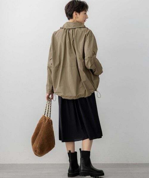 L size ONWARD(大きいサイズ) / エルサイズオンワード ブルゾン | 【撥水加工】ソフトメモリータフタ スタンドネック ブルゾン | 詳細18