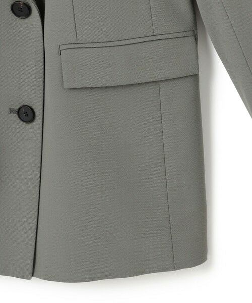 L size ONWARD(大きいサイズ) / エルサイズオンワード テーラードジャケット | ウール2WAYストレッチ ダブルブレストジャケット | 詳細17