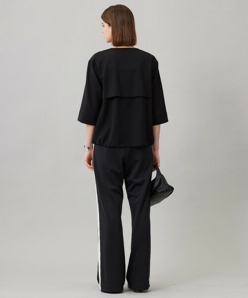 L size ONWARD(大きいサイズ) / エルサイズオンワード ブルゾン | 【UVカット・洗える】ウール2WAYストレッチ ノーカラーブルゾン | 詳細8