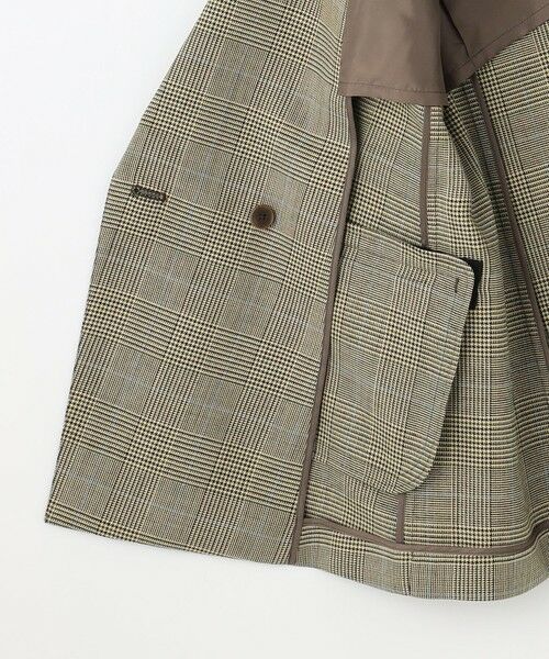 L size ONWARD(大きいサイズ) / エルサイズオンワード テーラードジャケット | モナベールツイル チェック ダブル ジャケット | 詳細14