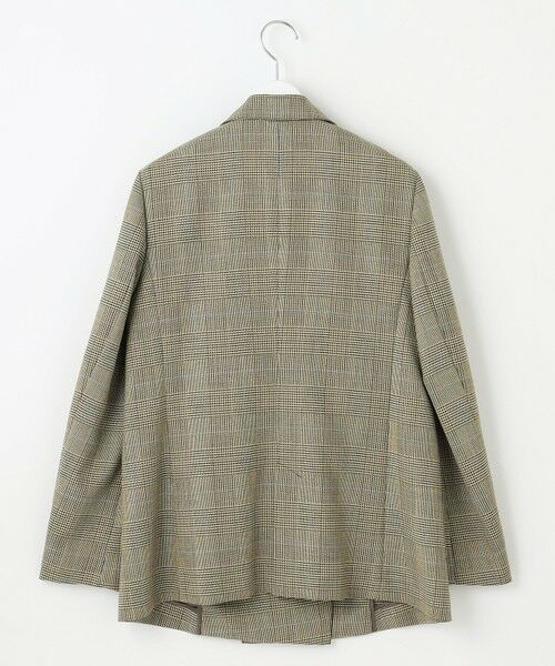 L size ONWARD(大きいサイズ) / エルサイズオンワード テーラードジャケット | モナベールツイル チェック ダブル ジャケット | 詳細8
