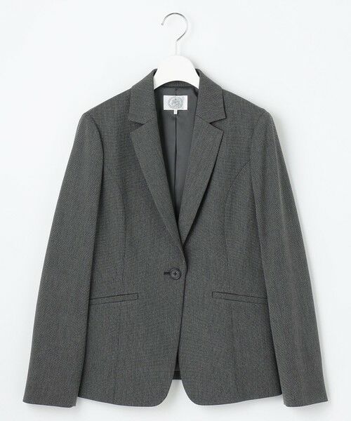 L size ONWARD(大きいサイズ) / エルサイズオンワード テーラードジャケット | 【洗える】T/Rアルガンシルク テーラード ジャケット | 詳細2