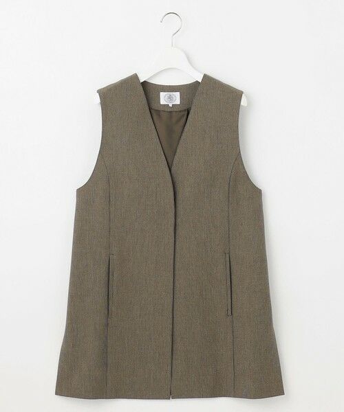 L size ONWARD(大きいサイズ) / エルサイズオンワード その他アウター | 【洗える】T/Rアルガンシルク ジレ | 詳細4