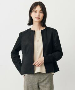 L size ONWARD(大きいサイズ) / エルサイズオンワード ブルゾン | ライトマイクロスエード ブルゾン