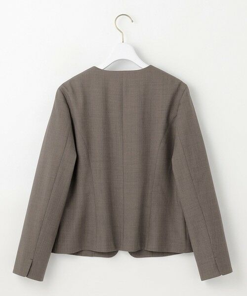 L size ONWARD(大きいサイズ) / エルサイズオンワード その他アウター | 【WEB限定・UVカット・アンチピリング】ウーステッドエステル クルーネック ジャケット | 詳細8