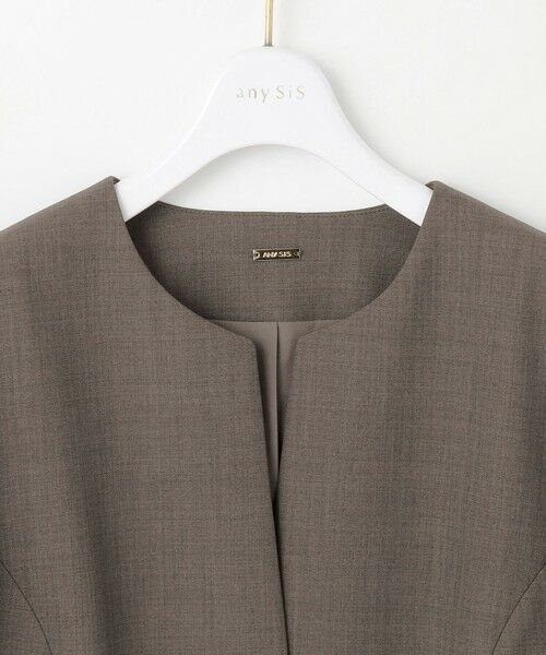 L size ONWARD(大きいサイズ) / エルサイズオンワード その他アウター | 【WEB限定・UVカット・アンチピリング】ウーステッドエステル クルーネック ジャケット | 詳細9