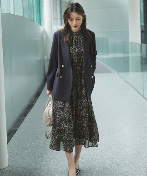 L size ONWARD(大きいサイズ) / エルサイズオンワード テーラードジャケット | ウーステッドエステル テーラード ジャケット | 詳細15