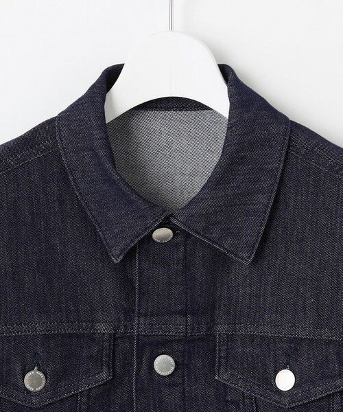 L size ONWARD(大きいサイズ) / エルサイズオンワード Gジャン・デニムジャケット | 【17号サイズまで展開・洗える】ウスカルデニムベーシック ジャケット | 詳細4
