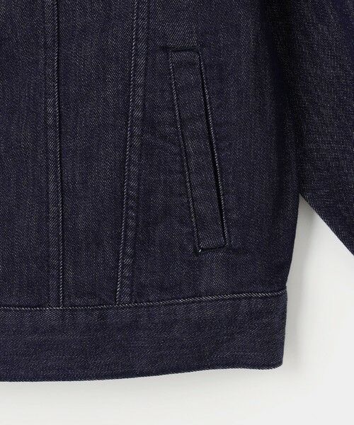 L size ONWARD(大きいサイズ) / エルサイズオンワード Gジャン・デニムジャケット | 【17号サイズまで展開・洗える】ウスカルデニムベーシック ジャケット | 詳細8