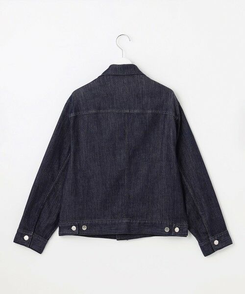 L size ONWARD(大きいサイズ) / エルサイズオンワード Gジャン・デニムジャケット | 【17号サイズまで展開・洗える】ウスカルデニムベーシック ジャケット | 詳細3