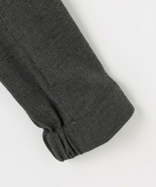 L size ONWARD(大きいサイズ) / エルサイズオンワード ブルゾン | 【17号サイズまで展開】ライトブッチャーノーカラー ブルゾン | 詳細6