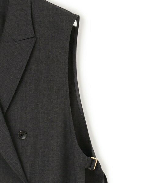 L size ONWARD(大きいサイズ) / エルサイズオンワード その他アウター | 【洗える】TWマットクロス テーラード ジレ | 詳細12