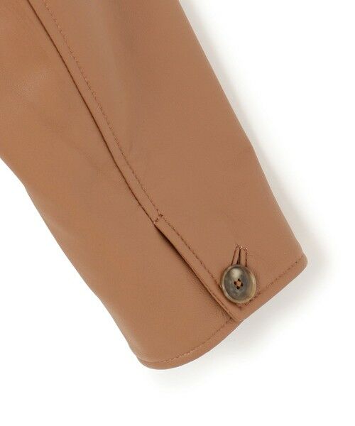 L size ONWARD(大きいサイズ) / エルサイズオンワード その他アウター | ラムレザー ステンカラー ジャケット | 詳細17