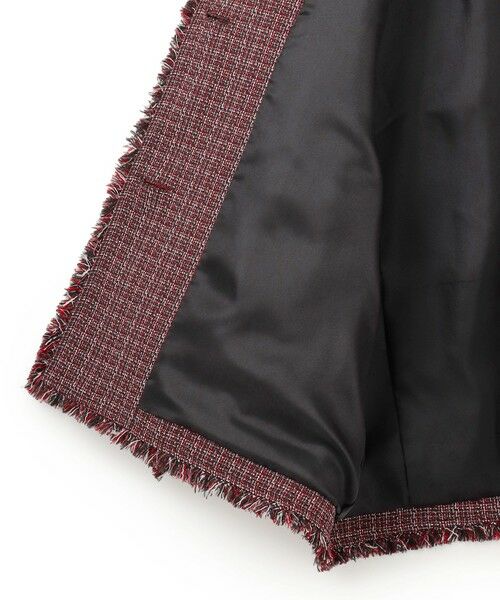 L size ONWARD(大きいサイズ) / エルサイズオンワード その他アウター | ツイーディーカラーミックス ノーカラー ジャケット | 詳細10