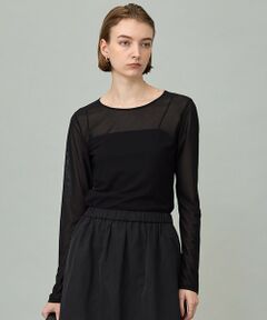 L size ONWARD(大きいサイズ) / エルサイズオンワード カットソー | 【洗える】 ハイツイストシアー カットソー