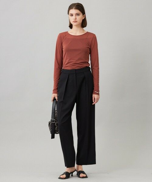 L size ONWARD(大きいサイズ) / エルサイズオンワード カットソー | 【洗える】 ハイツイストシアー カットソー | 詳細1