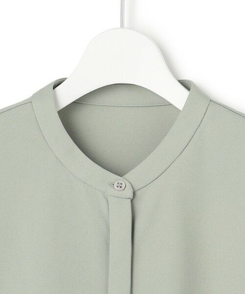 L size ONWARD(大きいサイズ) / エルサイズオンワード カットソー | 【洗える】イージージョーゼット バンドカラーカットソー | 詳細10