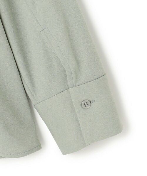 L size ONWARD(大きいサイズ) / エルサイズオンワード カットソー | 【洗える】イージージョーゼット バンドカラーカットソー | 詳細11