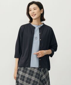 L size ONWARD(大きいサイズ) / エルサイズオンワード ブルゾン | 【洗える・接触冷感】ジャージー ブルゾン