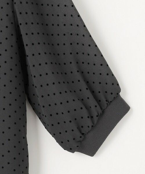 L size ONWARD(大きいサイズ) / エルサイズオンワード カットソー | 【洗える】ドットフロッキープリント フレア カットソー | 詳細8
