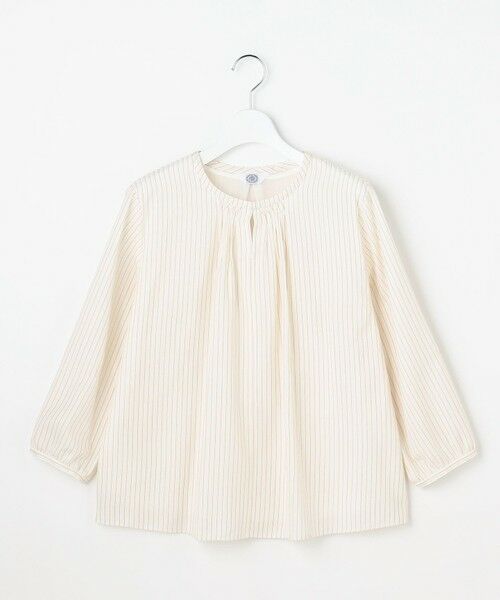 L size ONWARD(大きいサイズ) / エルサイズオンワード カットソー | プロビスストライプ＆チェック カットソー | 詳細5