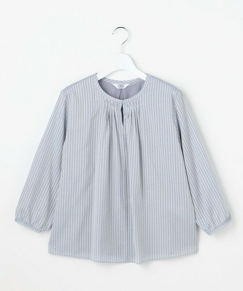 L size ONWARD(大きいサイズ) / エルサイズオンワード カットソー | プロビスストライプ＆チェック カットソー | 詳細17