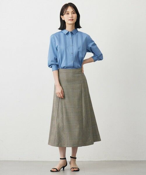 L size ONWARD(大きいサイズ) / エルサイズオンワード カットソー | コンパクトトリコット シャツライク カットソー | 詳細12