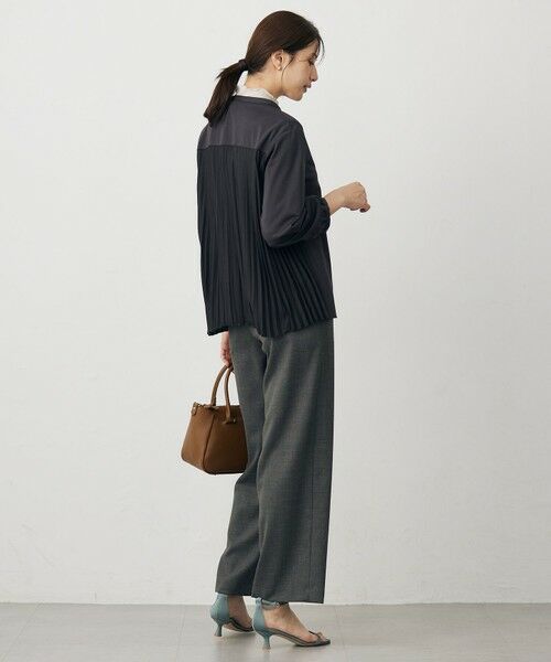 L size ONWARD(大きいサイズ) / エルサイズオンワード カットソー | コンパクトトリコット バックプリーツ カットソー | 詳細12