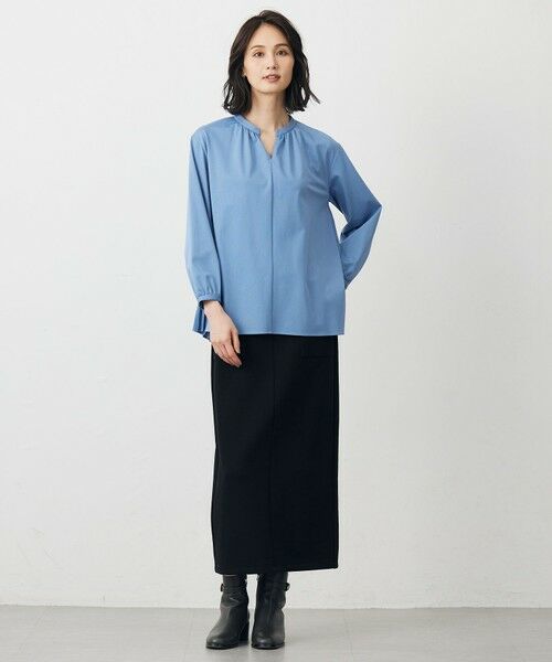 L size ONWARD(大きいサイズ) / エルサイズオンワード カットソー | コンパクトトリコット バックプリーツ カットソー | 詳細15