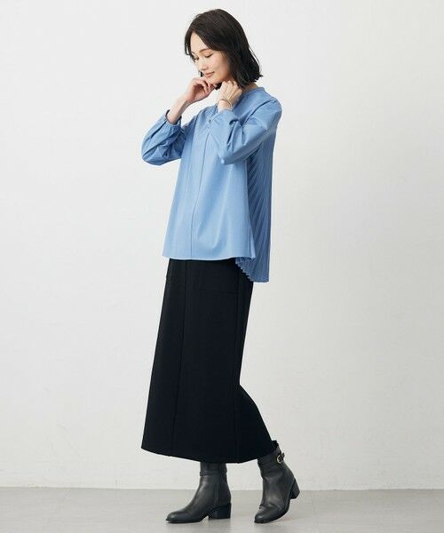 L size ONWARD(大きいサイズ) / エルサイズオンワード カットソー | コンパクトトリコット バックプリーツ カットソー | 詳細16