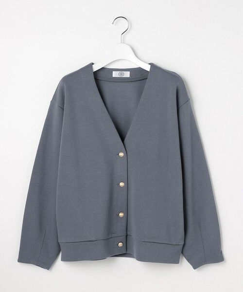 L size ONWARD(大きいサイズ) / エルサイズオンワード カーディガン・ボレロ | ジャージー Vネック カーディガン | 詳細2