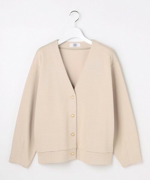 L size ONWARD(大きいサイズ) / エルサイズオンワード カーディガン・ボレロ | ジャージー Vネック カーディガン | 詳細9