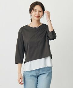 L size ONWARD(大きいサイズ) / エルサイズオンワード カットソー | コンパクトポンチ カットソー