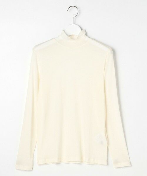 L size ONWARD(大きいサイズ) / エルサイズオンワード カットソー | 【WEB限定】シアーストレッチフライス メローネック シアー カットソー | 詳細12