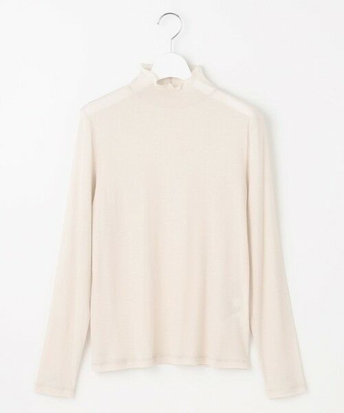 L size ONWARD(大きいサイズ) / エルサイズオンワード カットソー | 【WEB限定】シアーストレッチフライス メローネック シアー カットソー | 詳細20