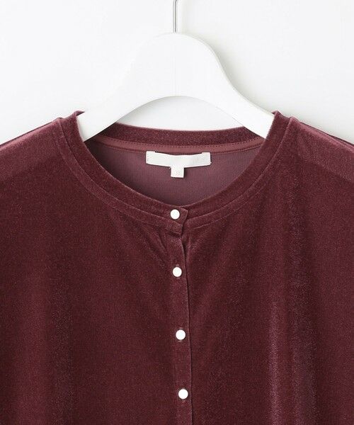 L size ONWARD(大きいサイズ) / エルサイズオンワード カーディガン・ボレロ | シアーベロア カーディガン | 詳細6