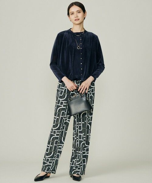 L size ONWARD(大きいサイズ) / エルサイズオンワード カーディガン・ボレロ | シアーベロア カーディガン | 詳細12