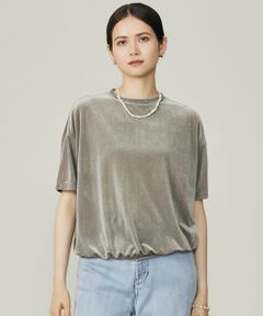 L size ONWARD(大きいサイズ) / エルサイズオンワード カットソー | 【SHIHOさん着用】シアーベロア カットソー