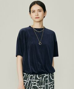 L size ONWARD(大きいサイズ) / エルサイズオンワード カットソー | 【SHIHOさん着用】シアーベロア カットソー