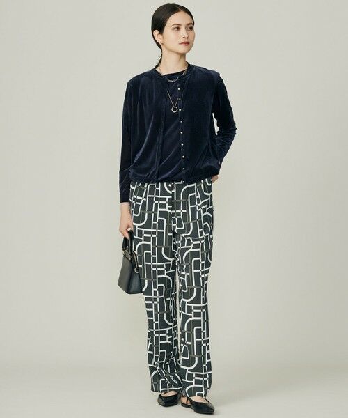 L size ONWARD(大きいサイズ) / エルサイズオンワード カットソー | 【SHIHOさん着用】シアーベロア カットソー | 詳細11