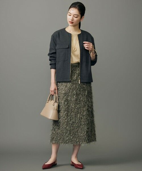 L size ONWARD(大きいサイズ) / エルサイズオンワード カットソー | 【カタログ掲載】ラメトリコットジャージー カットソー | 詳細10