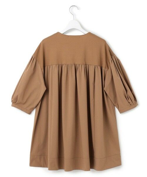 L size ONWARD(大きいサイズ) / エルサイズオンワード カットソー | 【洗える】シルキータフタコンビ チュニック カットソー | 詳細8