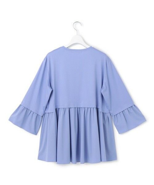 L size ONWARD(大きいサイズ) / エルサイズオンワード カットソー | 【洗える】シルキータフタコンビ ペプラム カットソー | 詳細12